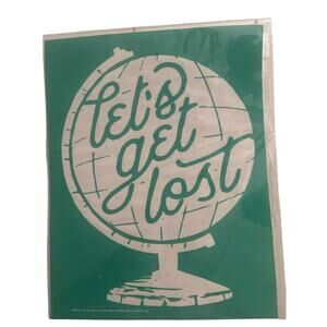 NWT Lets Get Lost  Chalk Couture 8.5 x 11  Reusable Transfer